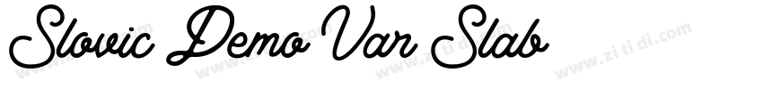 Slovic_Demo_Var Slab字体转换